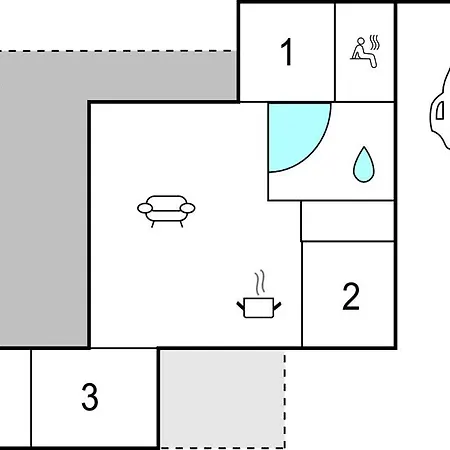 Сasa de vacaciones Preciosa Casa En Hejls Con Cocina